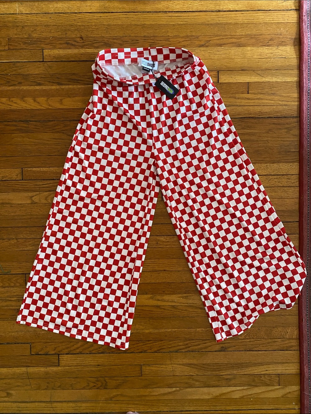 WKND CHASERS RED CHECKER PANT